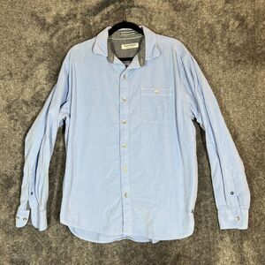 Tommy Bahama Coastline Cord Shirt Mens Large Blue Corduroy Longsleeve Button Up